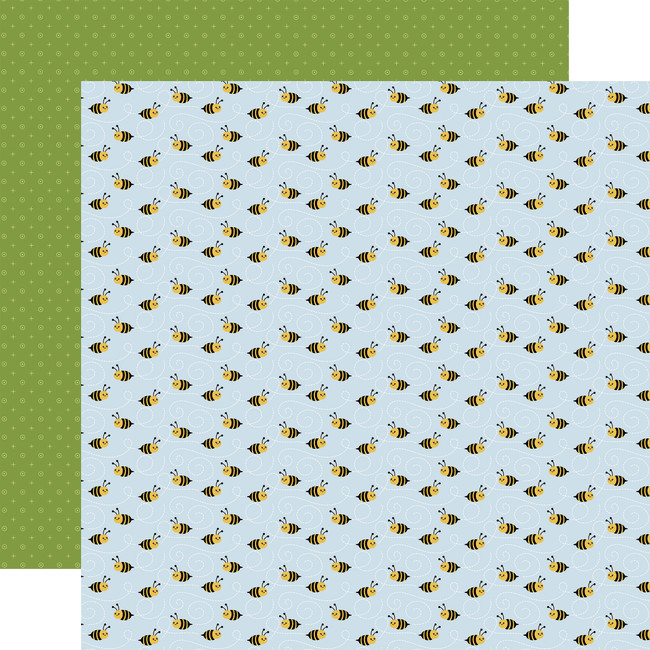 Little Things Mean A Lot: Buzzing Bees 12x12 Patterned Paper