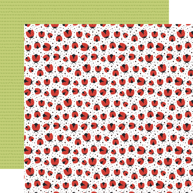 Little Things Mean A Lot: Lovely Ladybugs 12x12 Patterned Paper