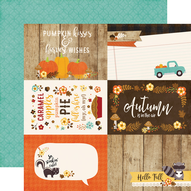 A Perfect Autumn: 4x6 Journaling Card 12x12 Patterned Paper