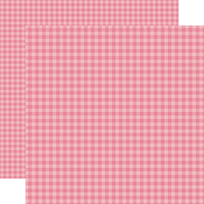 Bold Gingham: Purple Gingham 12x12 Patterned Paper - Echo