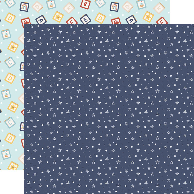 Baby On Board - Boy: I Love You Stars 12x12 Patterned Paper