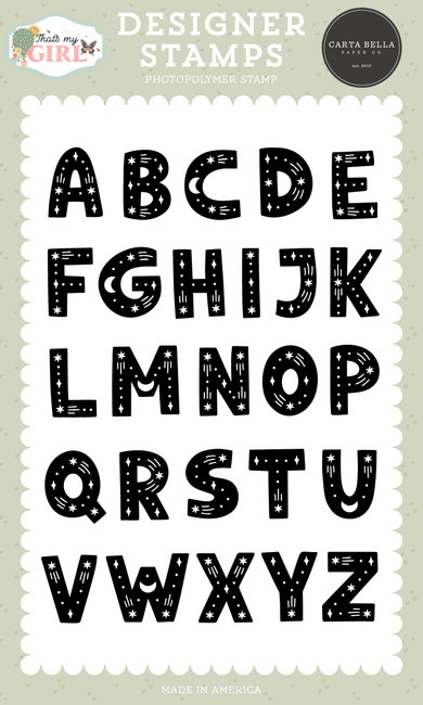 That's My Girl: Sparkle Alphabet Stamp Set