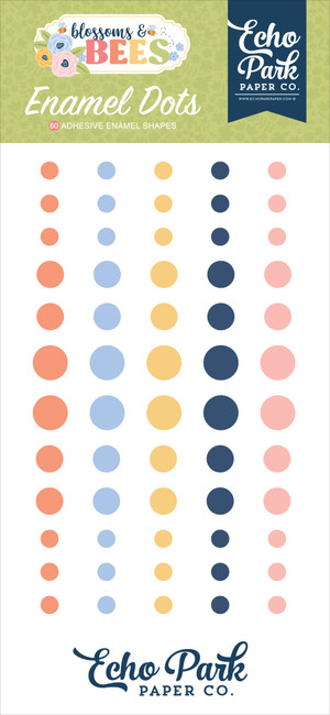 Blossoms And Bees Enamel Dots