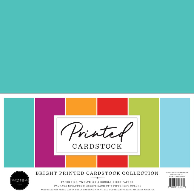 Namaste Collection Kit Carta Scrapbook 12x16 Fogli Double Face Con Adesivi - Multicolor