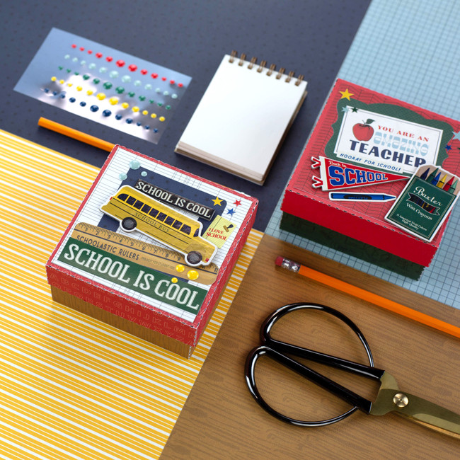 Back To School 3D Boxes Digital Instructions