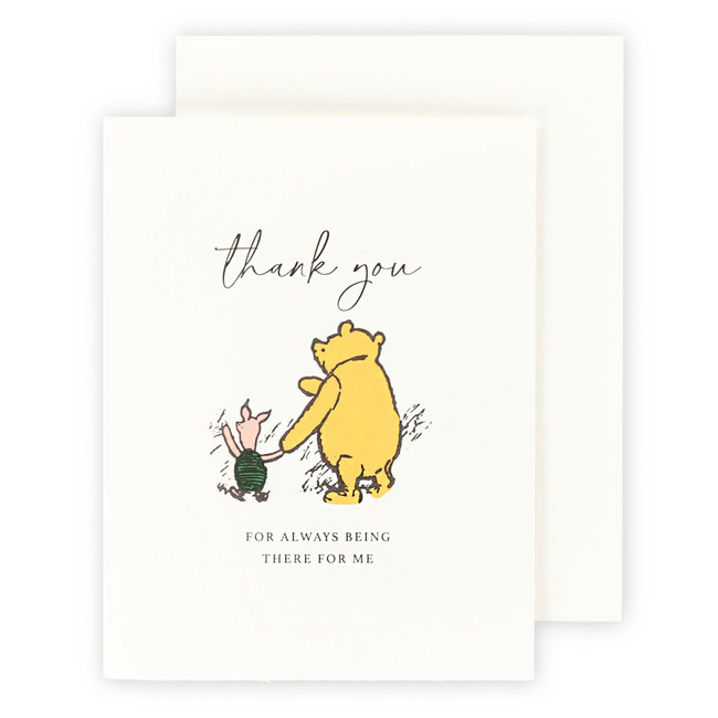 Thank You Winnie And Piglet Greeting Card - 10 Pack - Echo Park