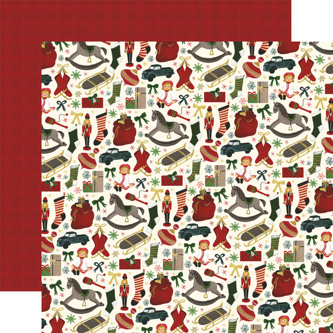Twas The Night Before Christmas: Toy Time 12x12 Patterned Paper
