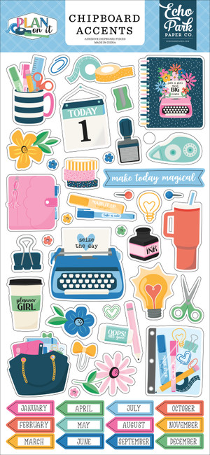 Plan On It 6x13 Chipboard Accents