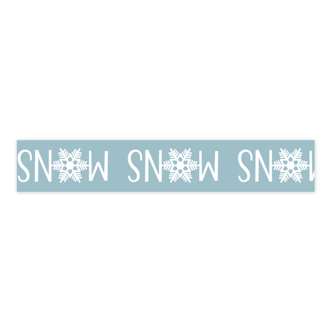 Snow Day: Snow With Snowflake Word Washi Tape