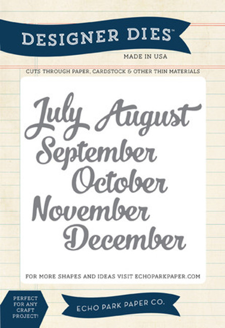 Through The Year: Calendar Stamp Set - Echo Park Paper Co.