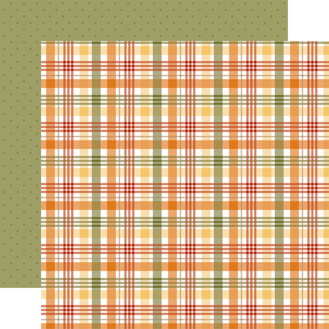 Winnie The Pooh Autumn: Autumn Plaid 12x12 Patterned Paper