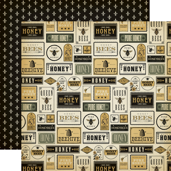 Honey Bee: Honey Phrases 12x12 Patterned Paper