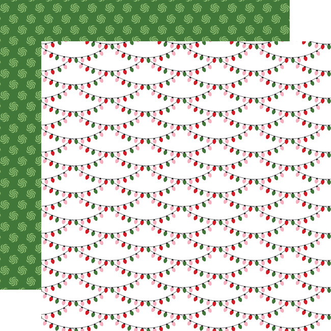 Santa's Christmas Delivery: Twinkling Lights 12x12 Patterned Paper