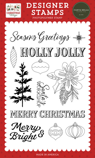 Christmas Village: Holly Jolly Ornaments Stamp Set