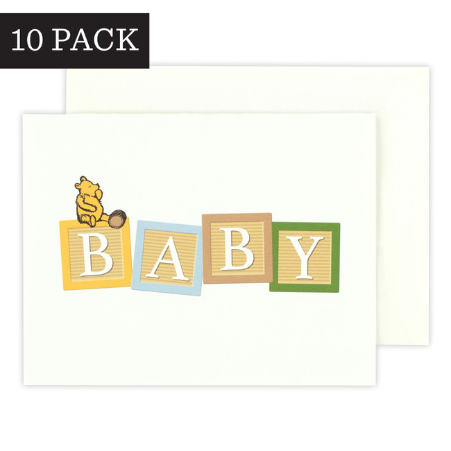 Baby Blocks Winnie Greeting Card - 10 Pack