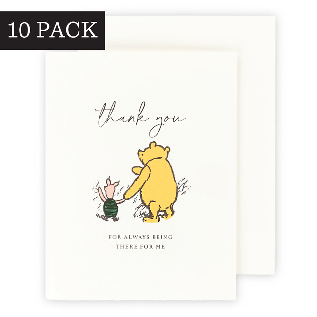 Thank You Winnie And Piglet Greeting Card - Echo Park Paper Co