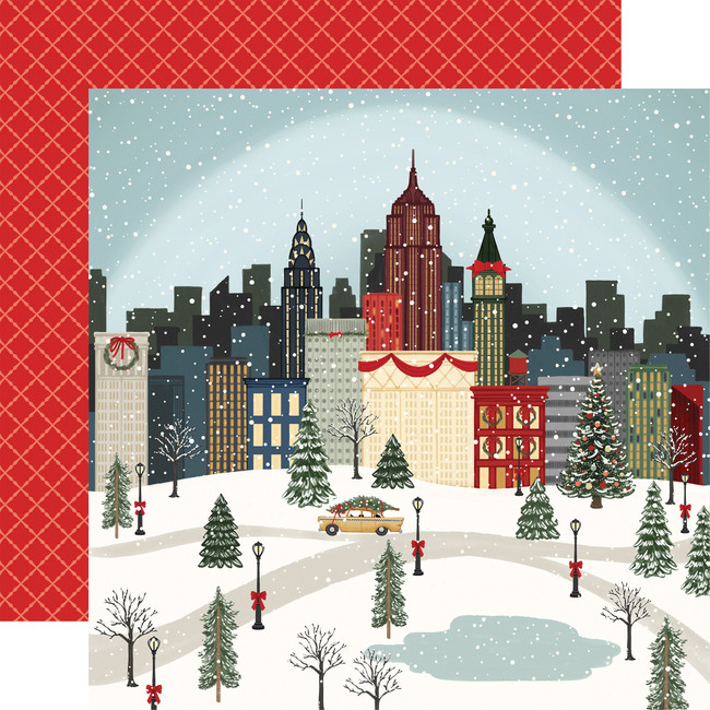 Christmas In The City: Christmas City Scene 12x12 Patterned Paper