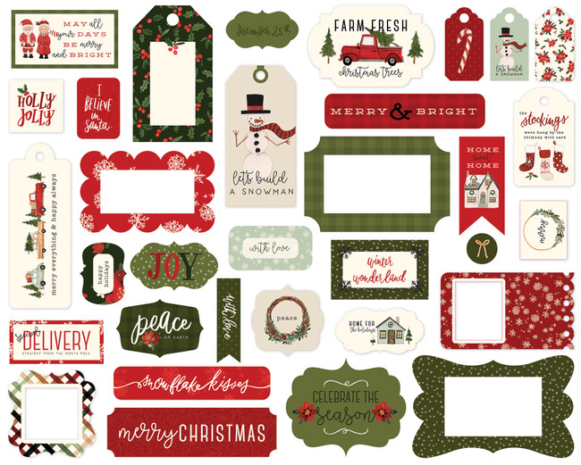 Hello Christmas Frames & Tags