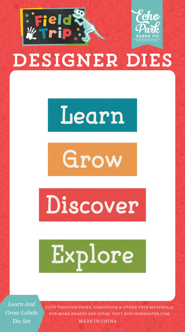 Field Trip: Learn And Grow Labels Small Die Set