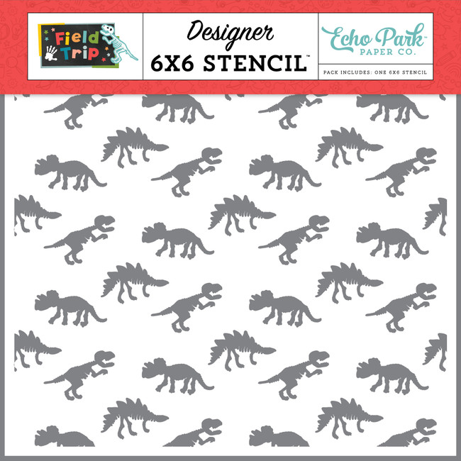 Field Trip: Fossil Stomp Stencil