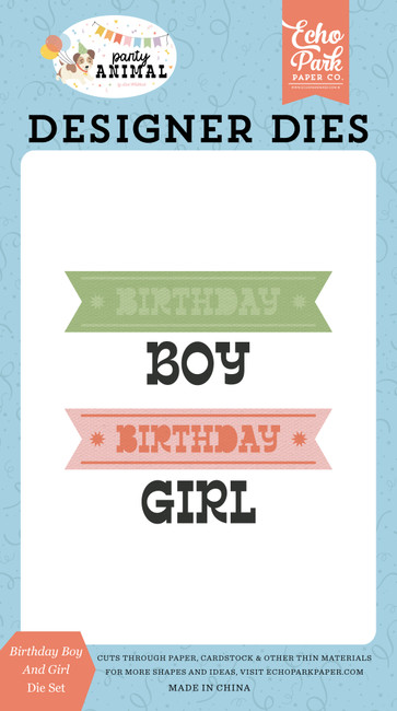 Party Animal: Birthday Boy And Girl Small Die Set