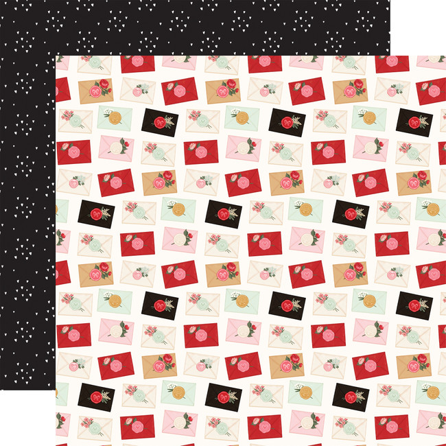 Be Mine: Sealed With Love Letters 12x12 Patterned Paper