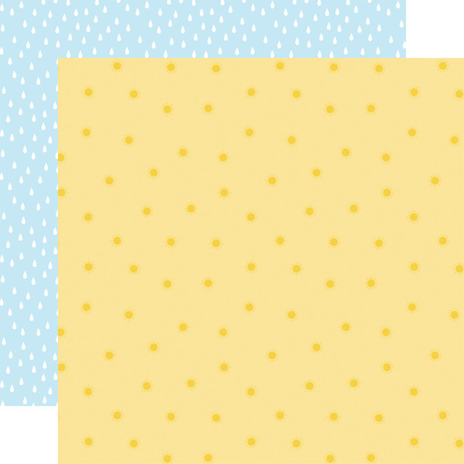 You Are My Sunshine: Yellow Sunny Sky 12x12 Patterned Paper
