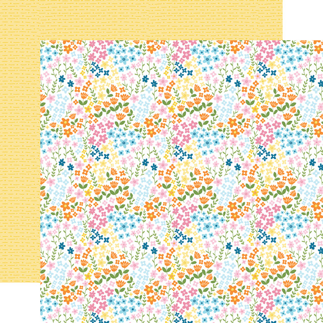 You Are My Sunshine: Love This Life Flowers 12x12 Patterned Paper