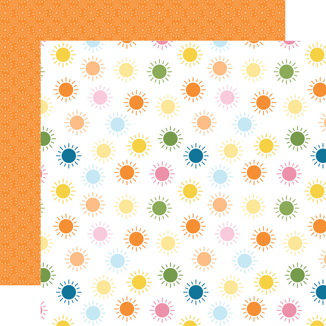 You Are My Sunshine: Colorful Suns 12x12 Patterned Paper