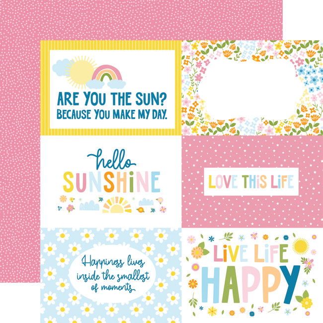 You Are My Sunshine: 6x4 Journaling Cards 12x12 Patterned Paper