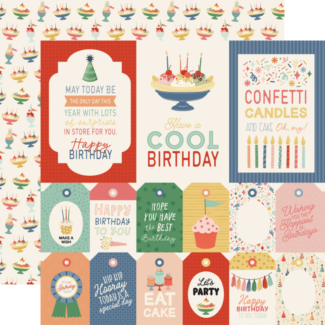 They Say It's Your Birthday: Tags And Journaling Cards 12x12 Patterned Paper