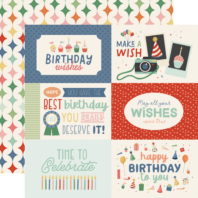 They Say It's Your Birthday: 6x4 Journaling Cards 12x12 Patterned Paper