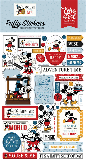 Mouse And Me Puffy Stickers