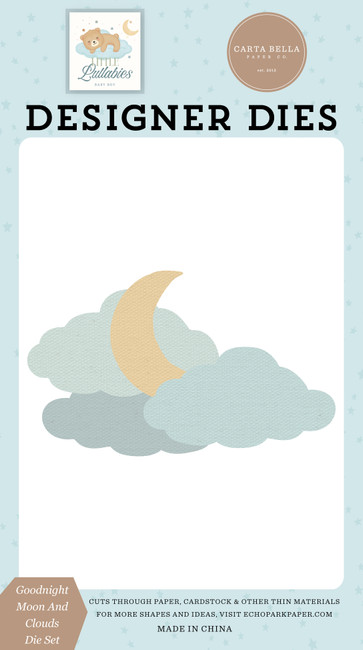 Little Lullabies - Baby Boy: Goodnight Moon And Clouds Small Die Set