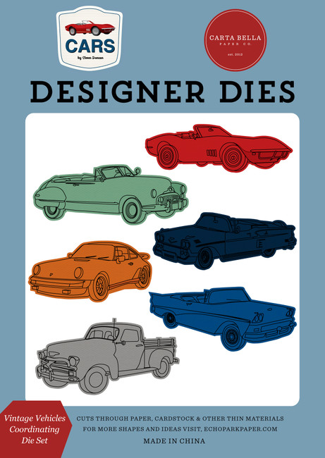 Cars: Vintage Vehicles Coordinating Medium Die Set