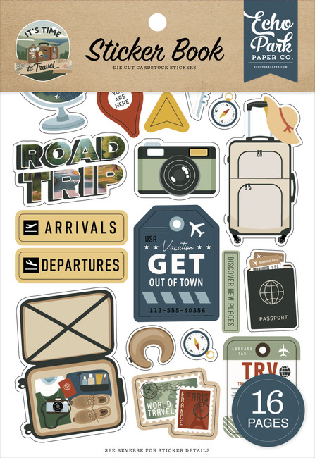 It's Time To Travel Sticker Book