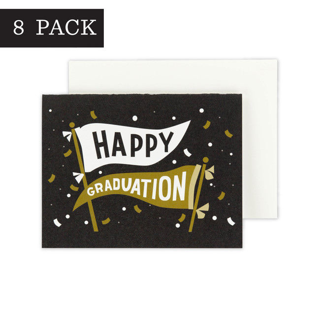 Happy Graduation Greeting Card - 8 Pack