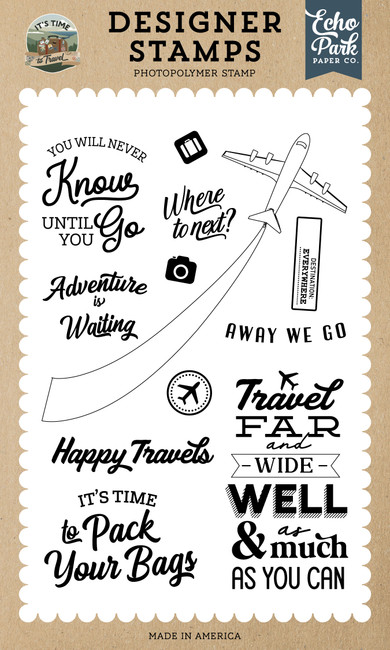 It's Time To Travel: Where To Next Stamp Set