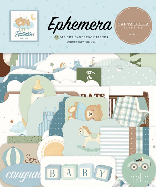 Little Lullabies - Baby Boy Ephemera