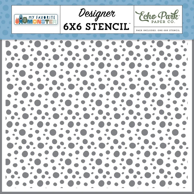 My Favorite Monster: Bubble Monster Stencil