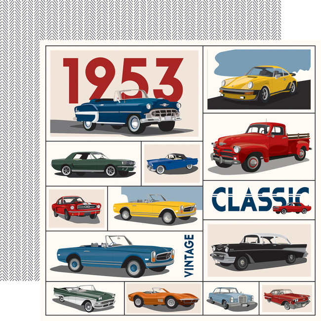 Cars: Assorted Cars Cards 12x12 Patterned Paper