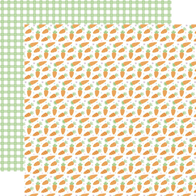 Easter Basket: Fresh Carrots 12x12 Patterned Paper