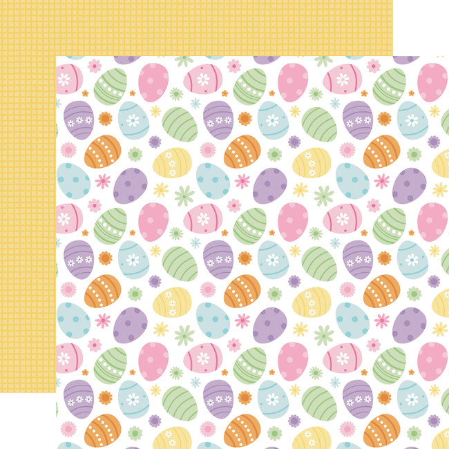 Easter Basket: Egg Hunt Time 12x12 Patterned Paper
