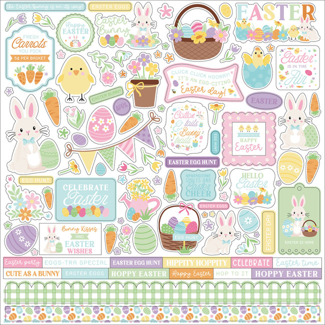Easter Basket Element Sticker