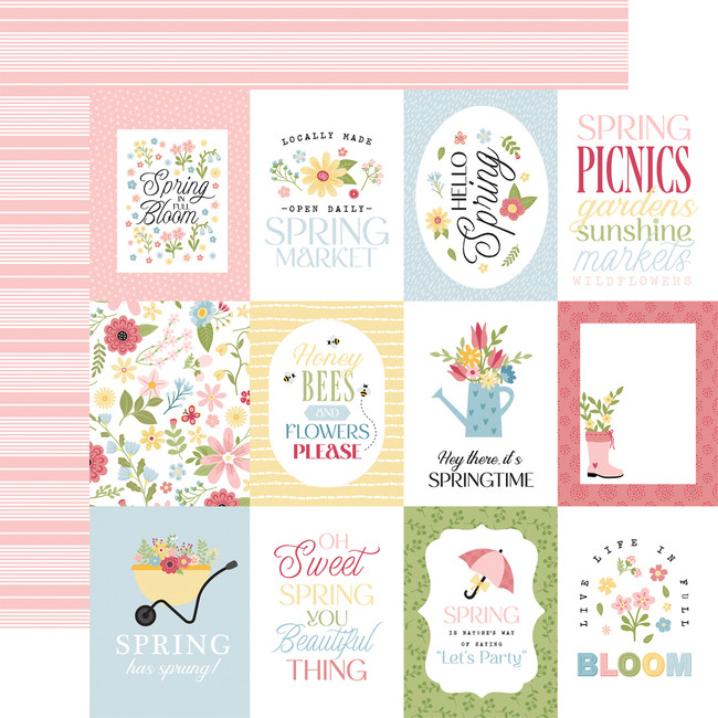 In Full Bloom: 3x4 Journaling Cards 12x12 Patterned Paper