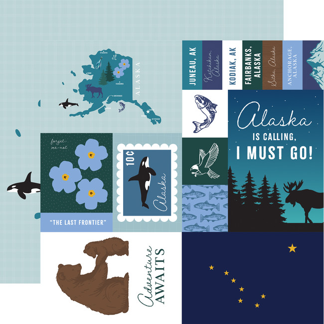 Our United States: Alaska 12x12 Patterned Paper