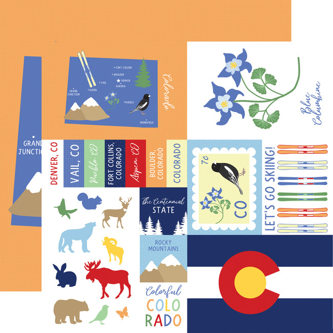 Our United States: Colorado 12x12 Patterned Paper