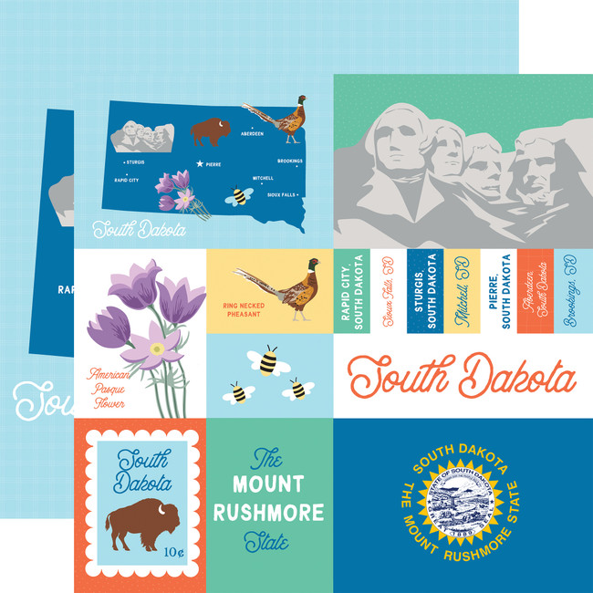 Our United States: South Dakota 12x12 Patterned Paper