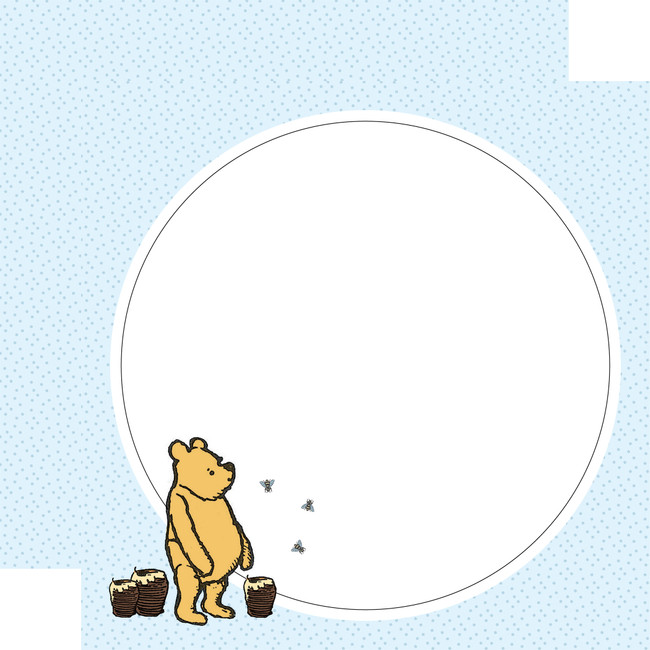 Winnie The Pooh Page Frames: Honey Days Page Frame 12x12 Patterned Paper