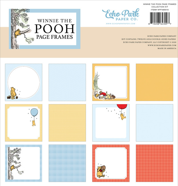 Winnie The Pooh Page Frames Collection Kit